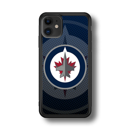 Winnipeg Jets Logo And Shadows iPhone 11 Case