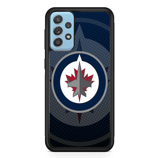 Winnipeg Jets Logo And Shadows Samsung Galaxy A52 Case
