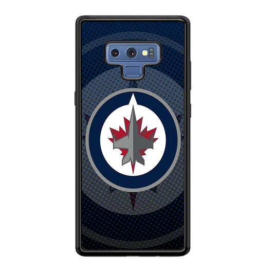 Winnipeg Jets Logo And Shadows Samsung Galaxy Note 9 Case