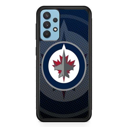 Winnipeg Jets Logo And Shadows Samsung Galaxy A32 Case