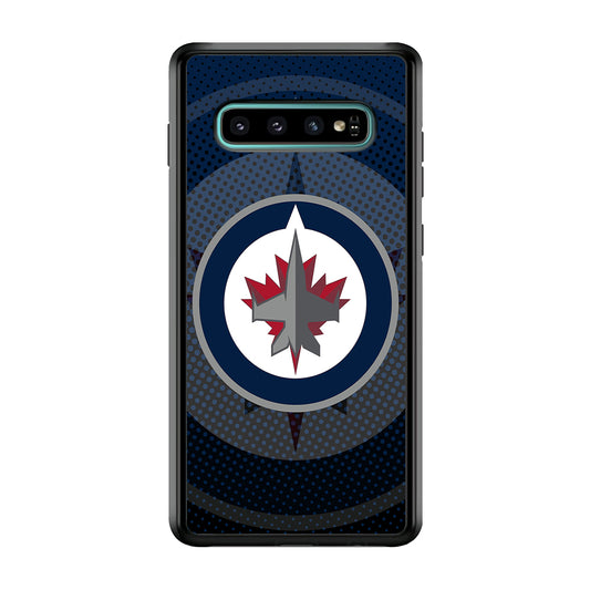 Winnipeg Jets Logo And Shadows Samsung Galaxy S10 Case