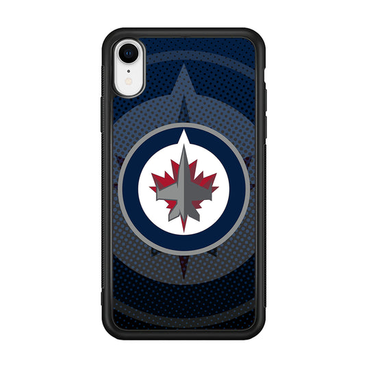 Winnipeg Jets Logo And Shadows iPhone XR Case