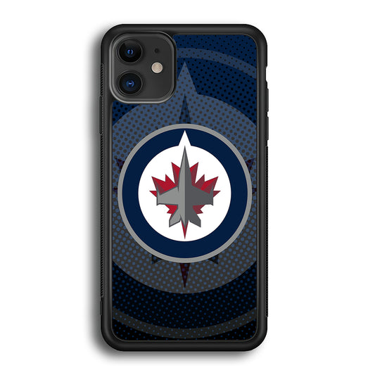 Winnipeg Jets Logo And Shadows iPhone 12 Case