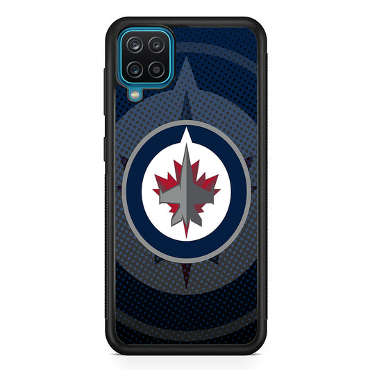Winnipeg Jets Logo And Shadows Samsung Galaxy A12 Case