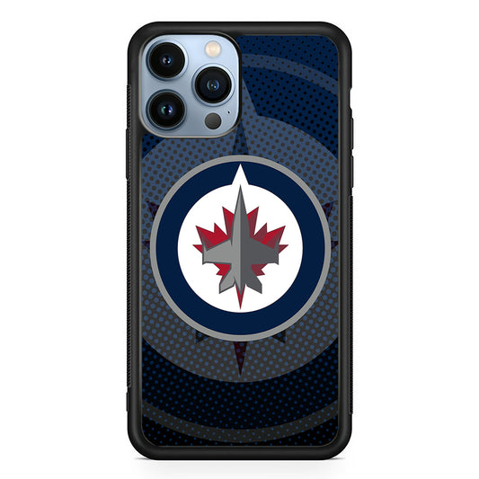 Winnipeg Jets Logo And Shadows iPhone 13 Pro Max Case