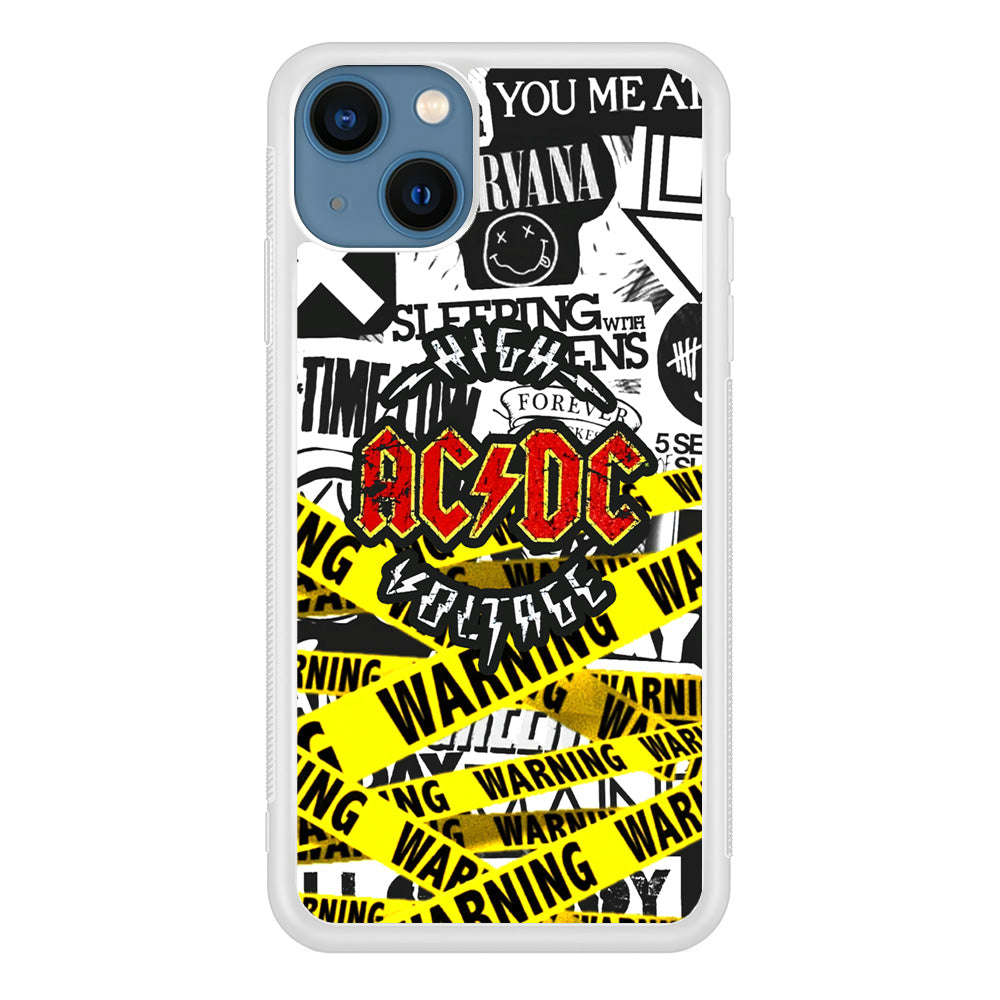 ACDC Warning It's High Voltage iPhone 13 Case