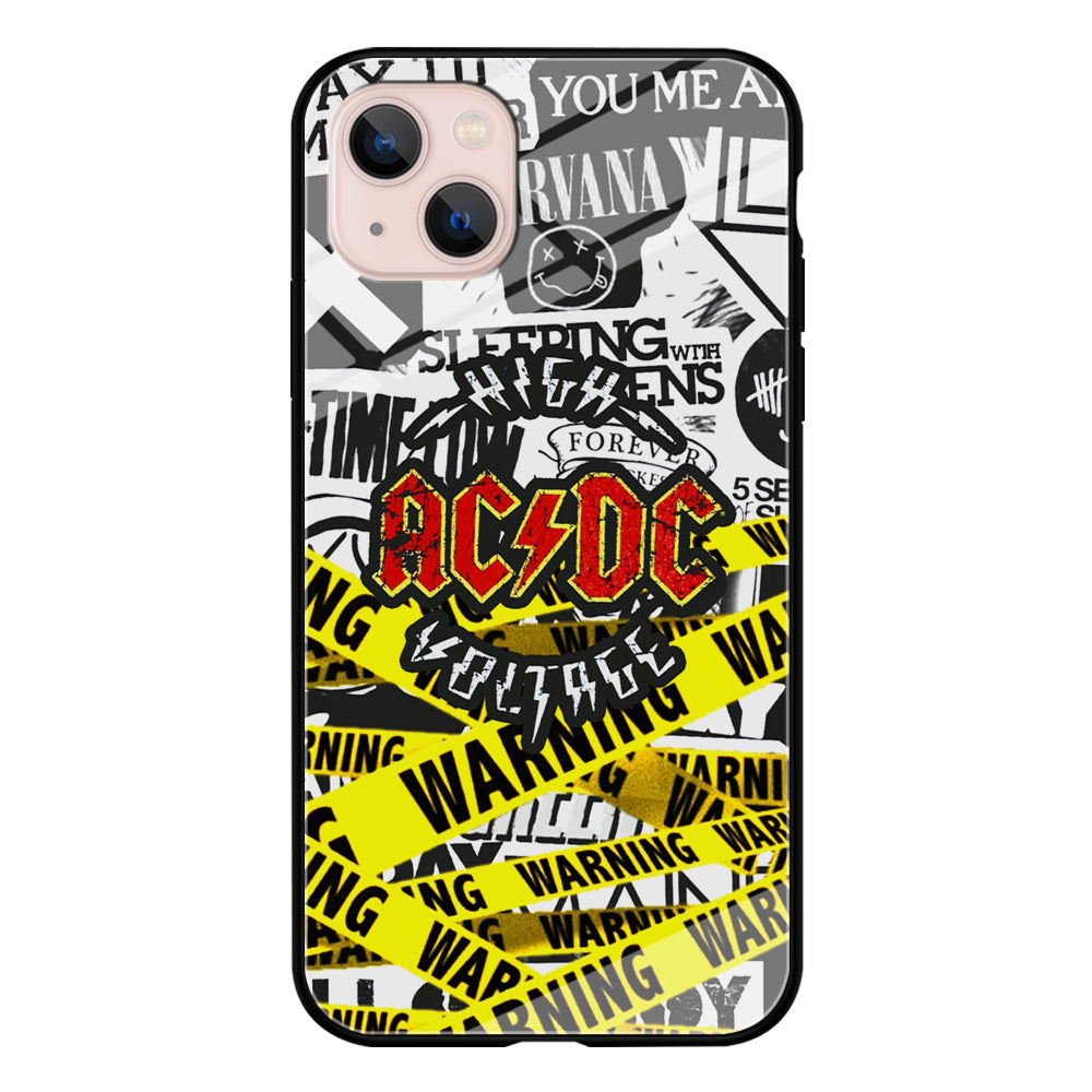 ACDC Warning It's High Voltage iPhone 13 Case