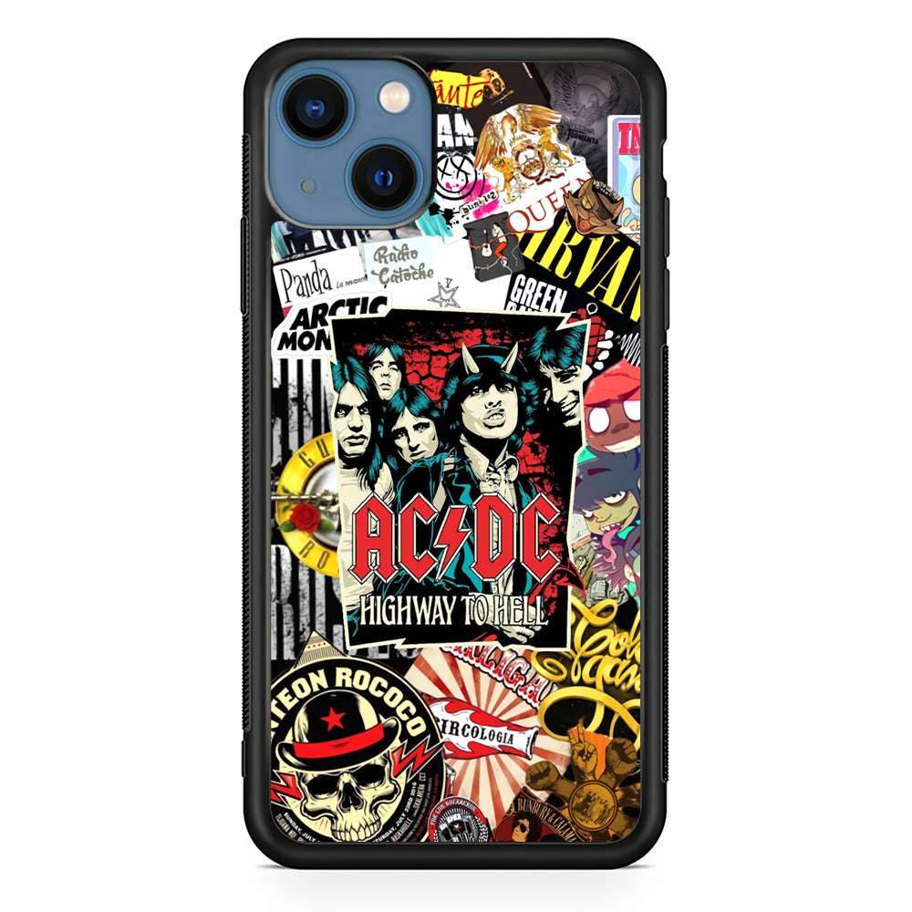 ACDC on Highway To Hell iPhone 13 Case