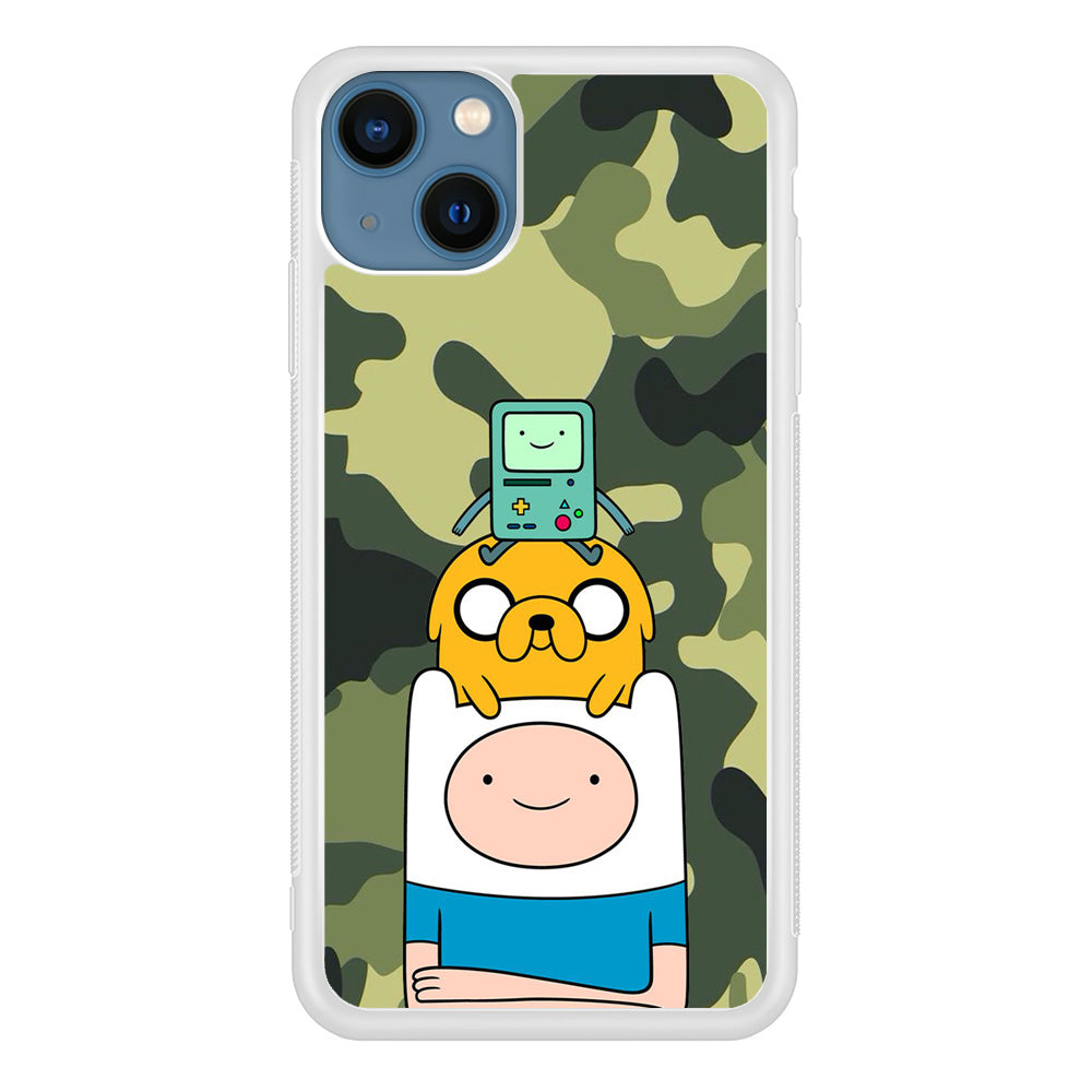 Adventure Time Camo Green iPhone 13 Case