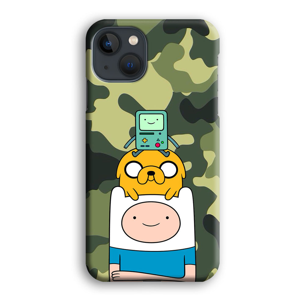 Adventure Time Camo Green iPhone 13 Case