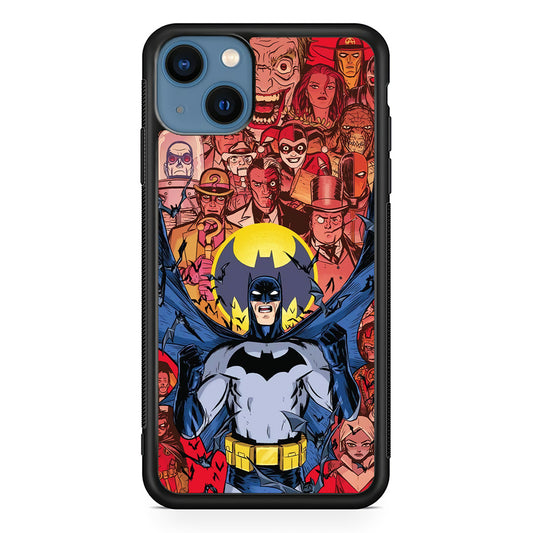 Batman Collage of Expression iPhone 13 Case