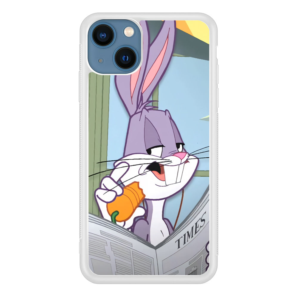 Bugs Bunny Reading The Newspaper iPhone 13 Case