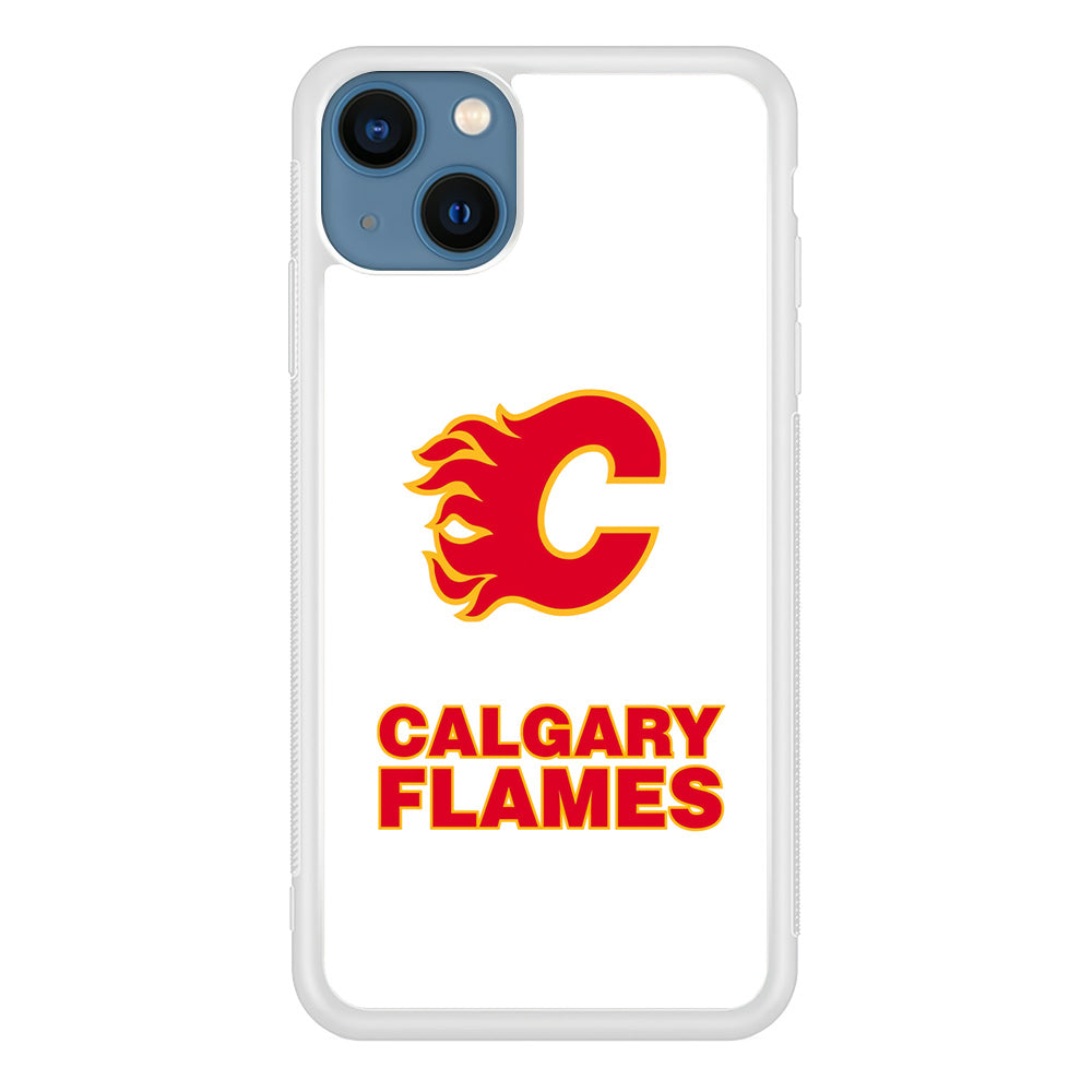 Calgary Flames White iPhone 13 Case