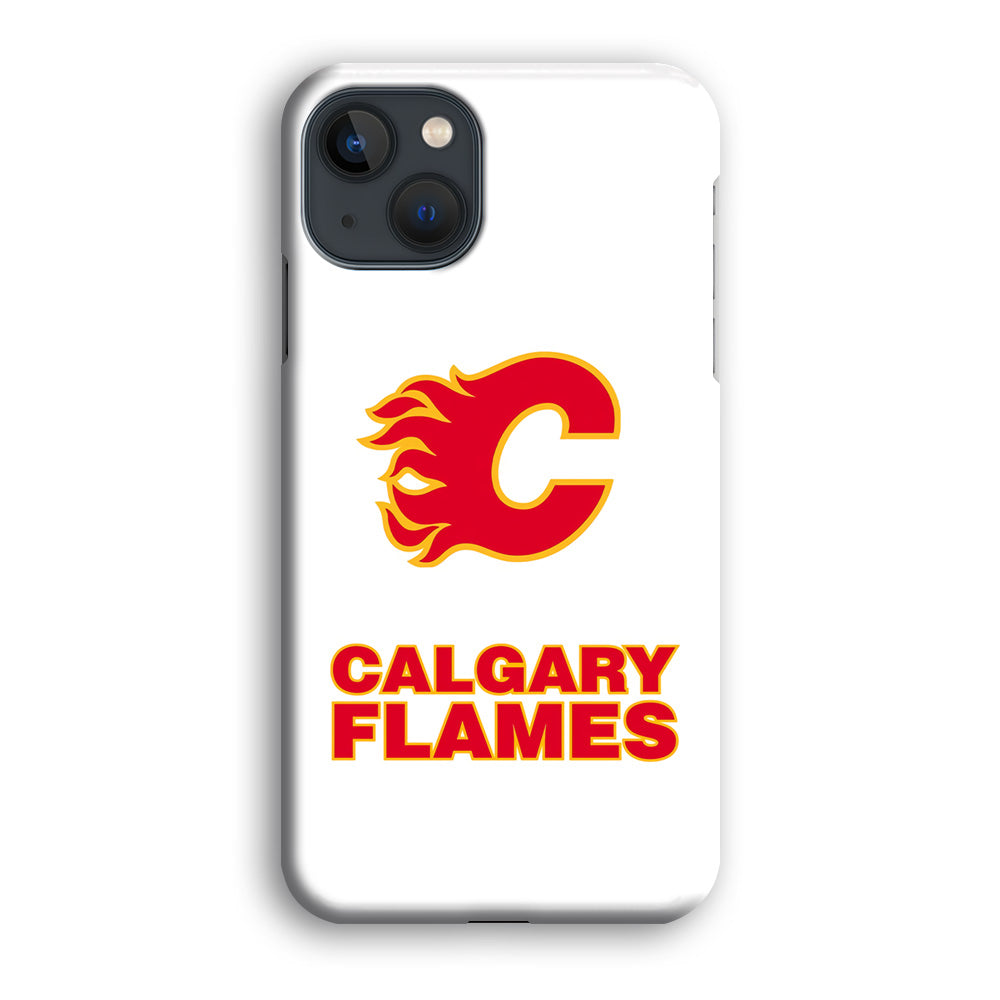 Calgary Flames White iPhone 13 Case