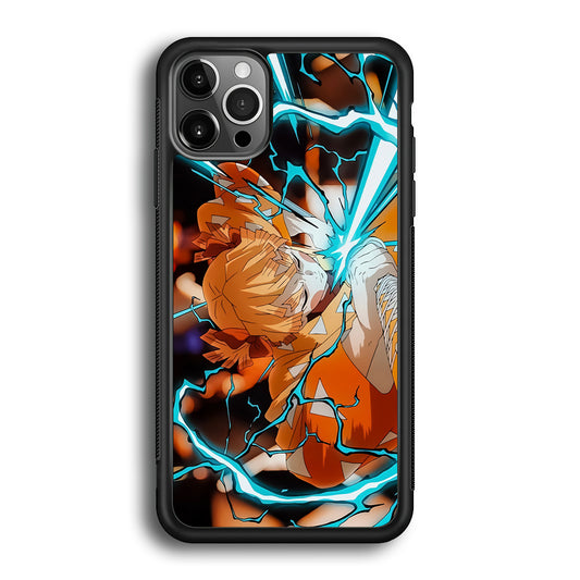 Demon Slayer Zenitsu Lightning Sword iPhone 12 Pro Max Case