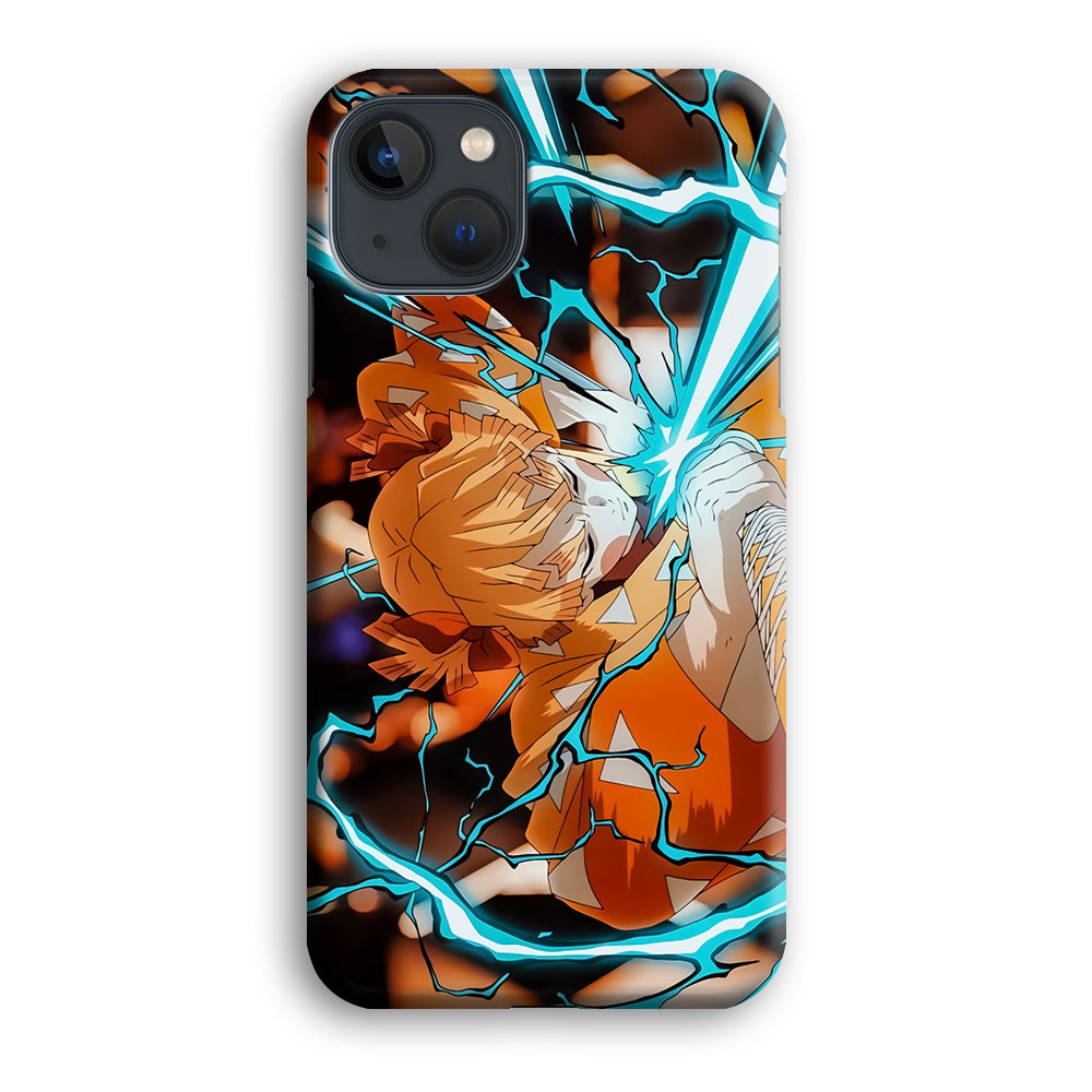Demon Slayer Zenitsu Lightning Sword iPhone 13 Case