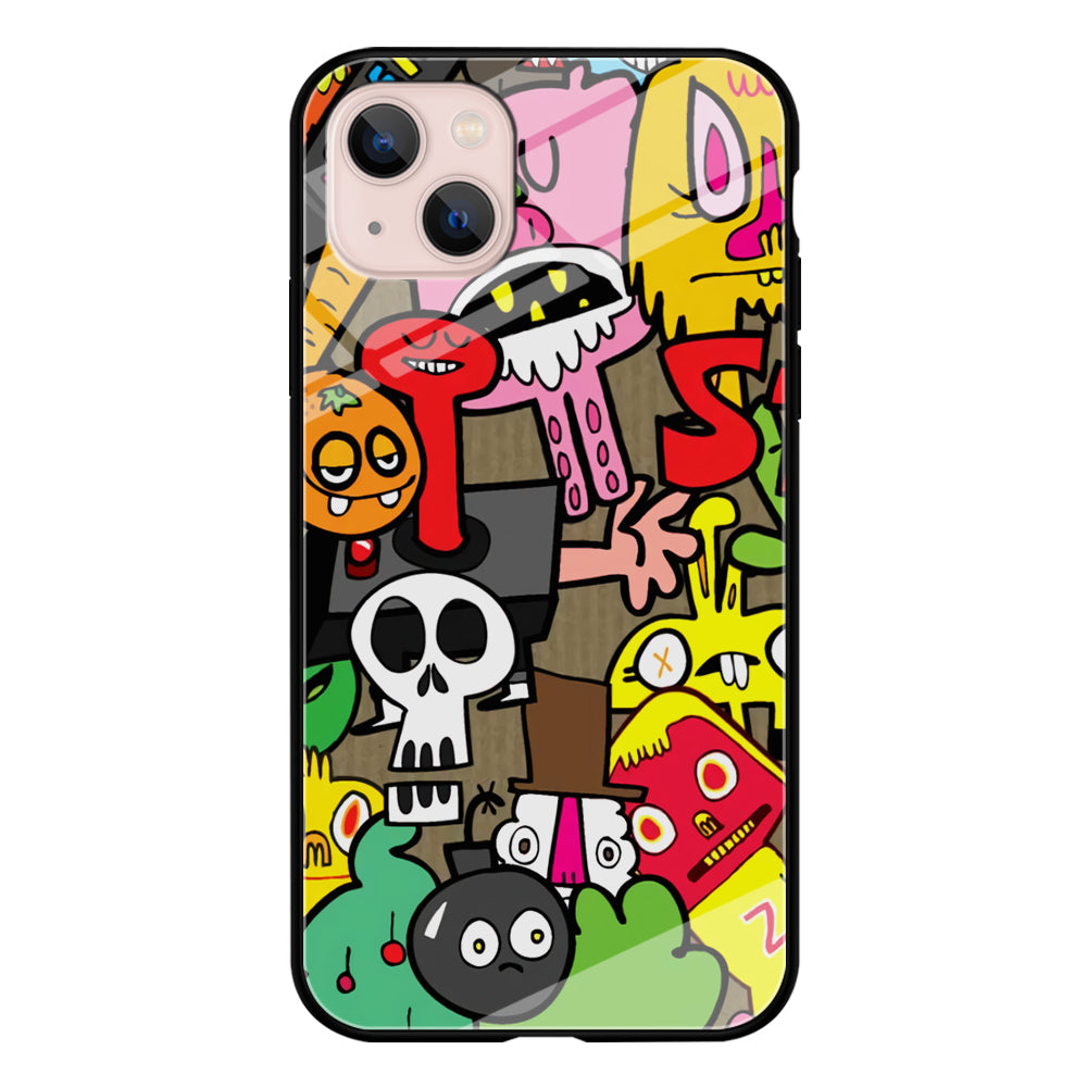 Doodle Halloween Scary Night iPhone 13 Case
