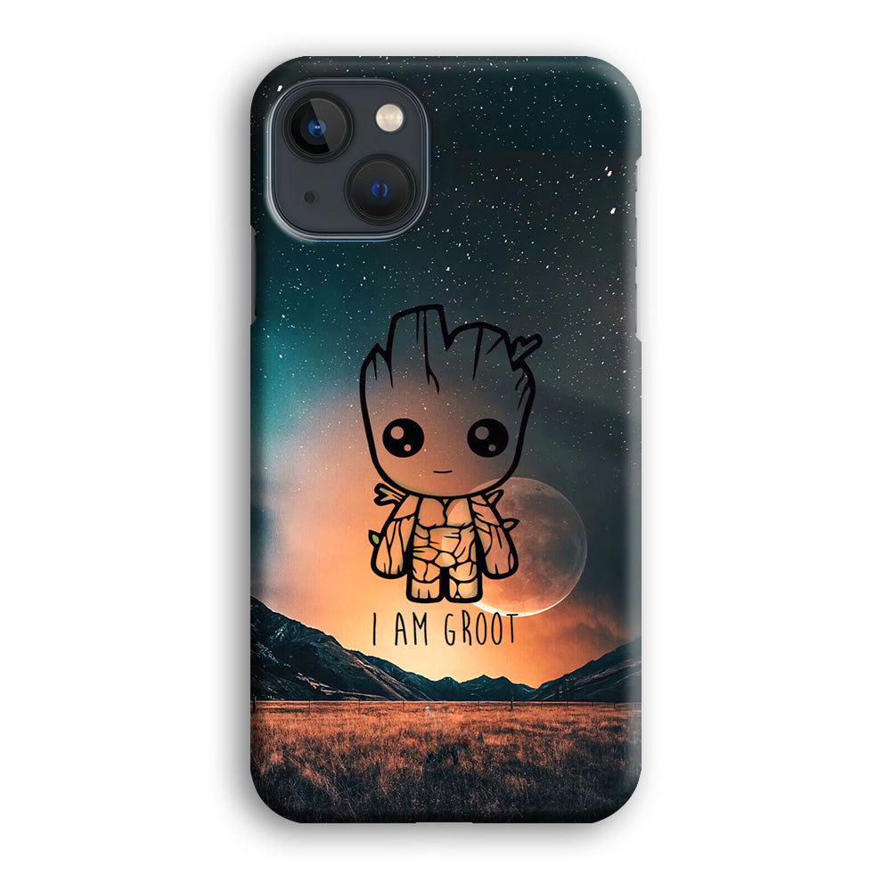 Groot Cute Silhouette Form iPhone 13 Case