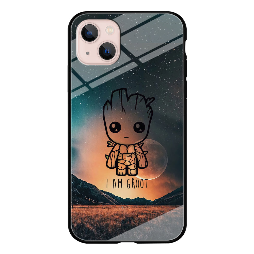 Groot Cute Silhouette Form iPhone 13 Case