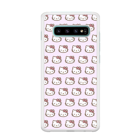 Hello Kitty Doodle Character Samsung Galaxy S10 Case