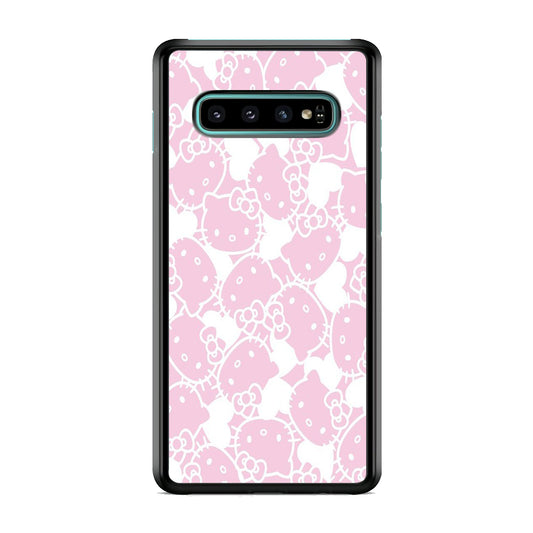 Hello Kitty Pink White Samsung Galaxy S10 Plus Case