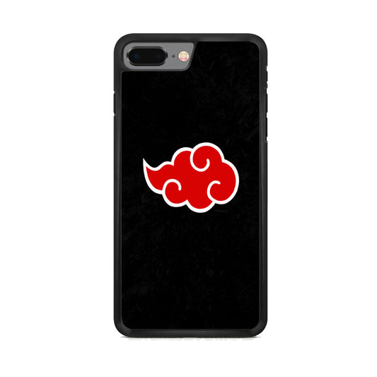 Naruto Akatsuki Simple Logo Black Abstract iPhone 8 Plus Case