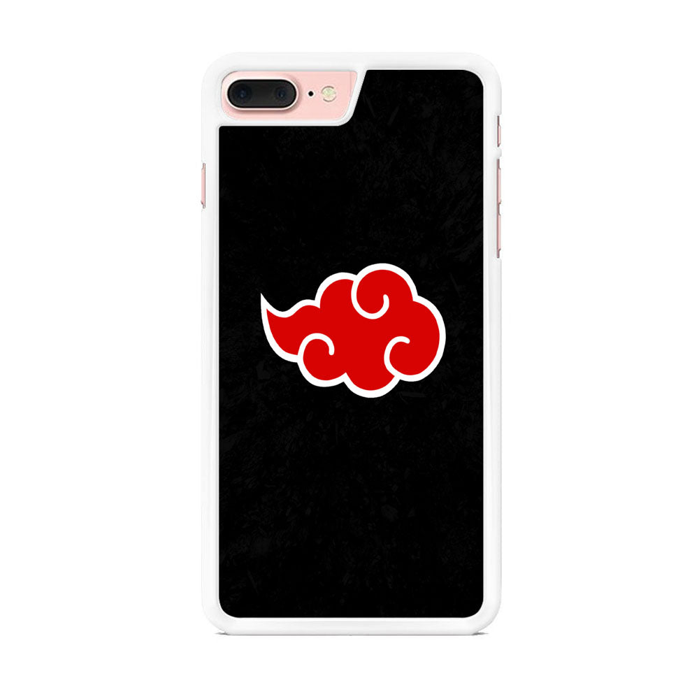 Naruto Akatsuki Simple Logo Black Abstract iPhone 8 Plus Case