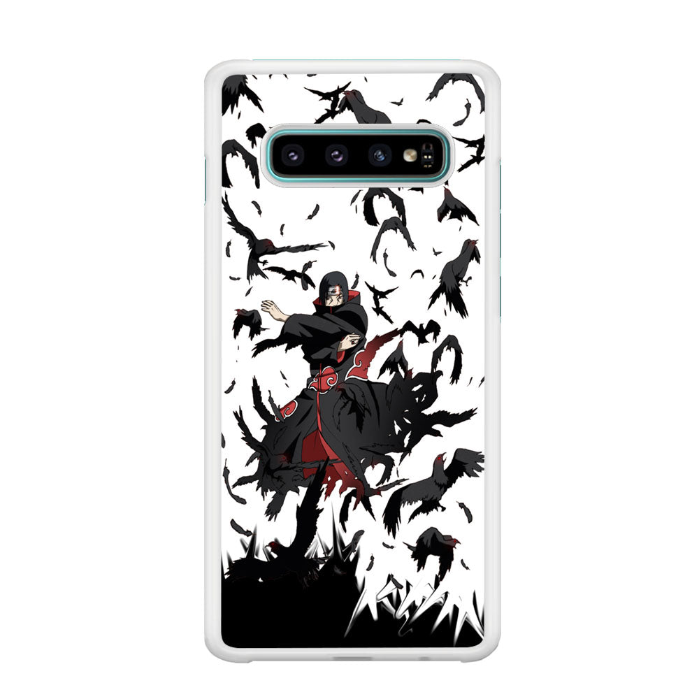 Naruto Itachi Uchiha Flying Bird Samsung Galaxy S10 Plus Case