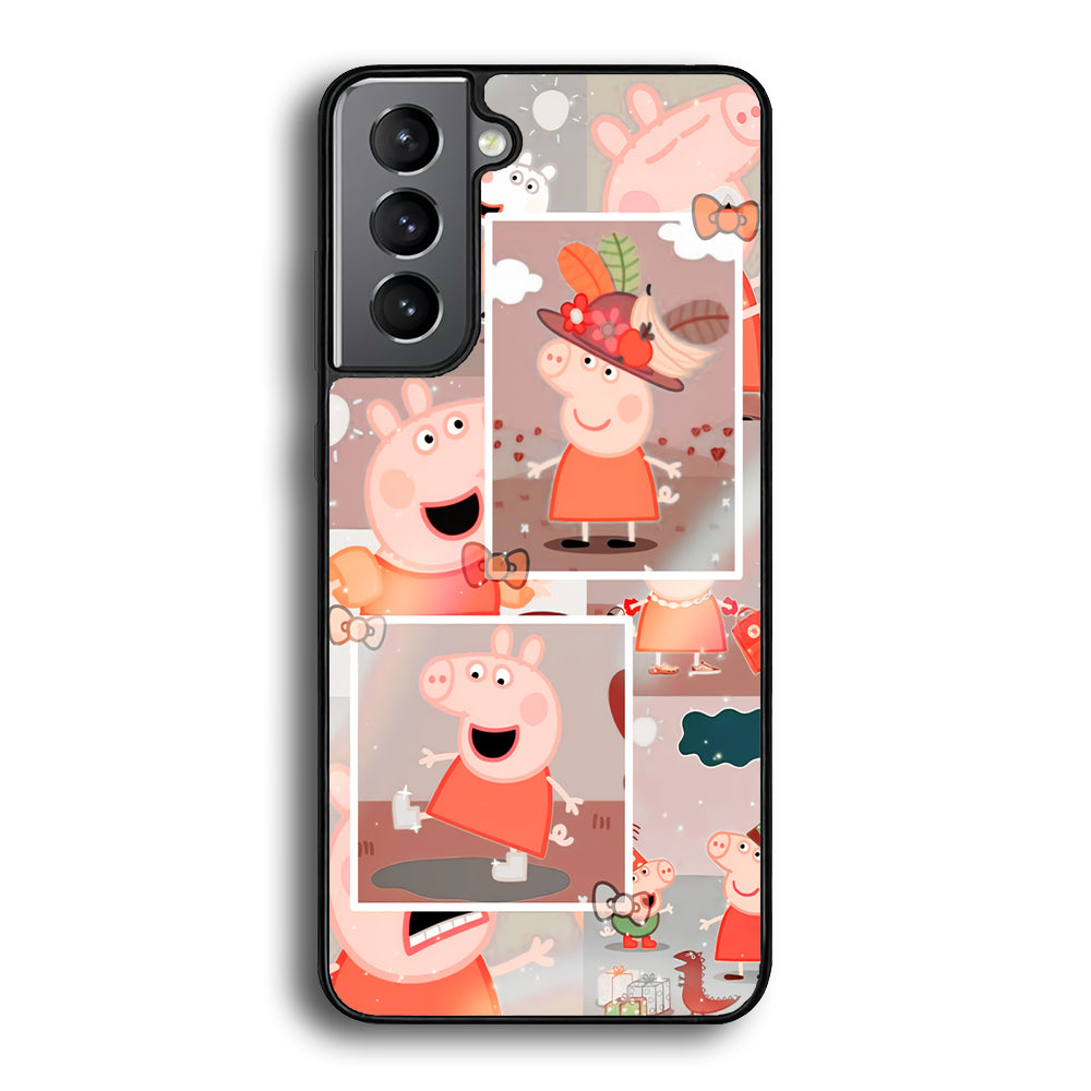 Peppa Pig Aesthetic In Frame Samsung Galaxy S21 Case