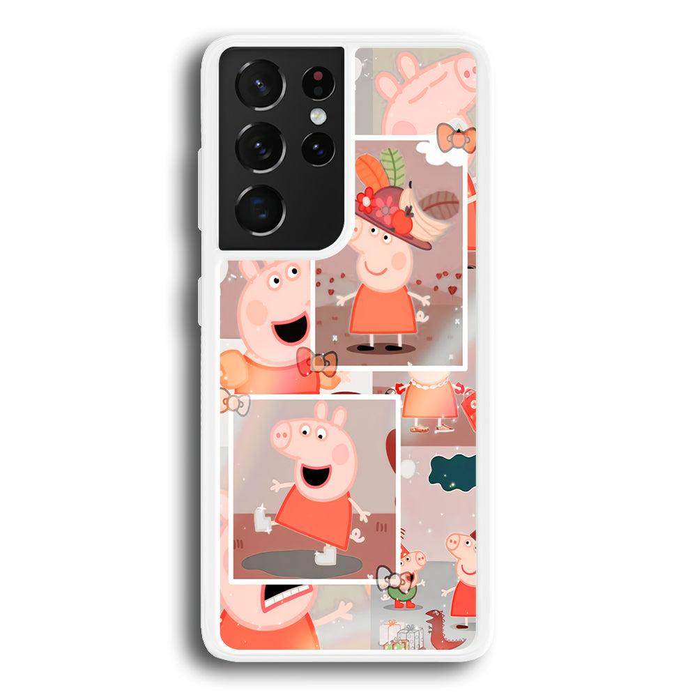 Peppa Pig Aesthetic In Frame Samsung Galaxy S21 Ultra Case