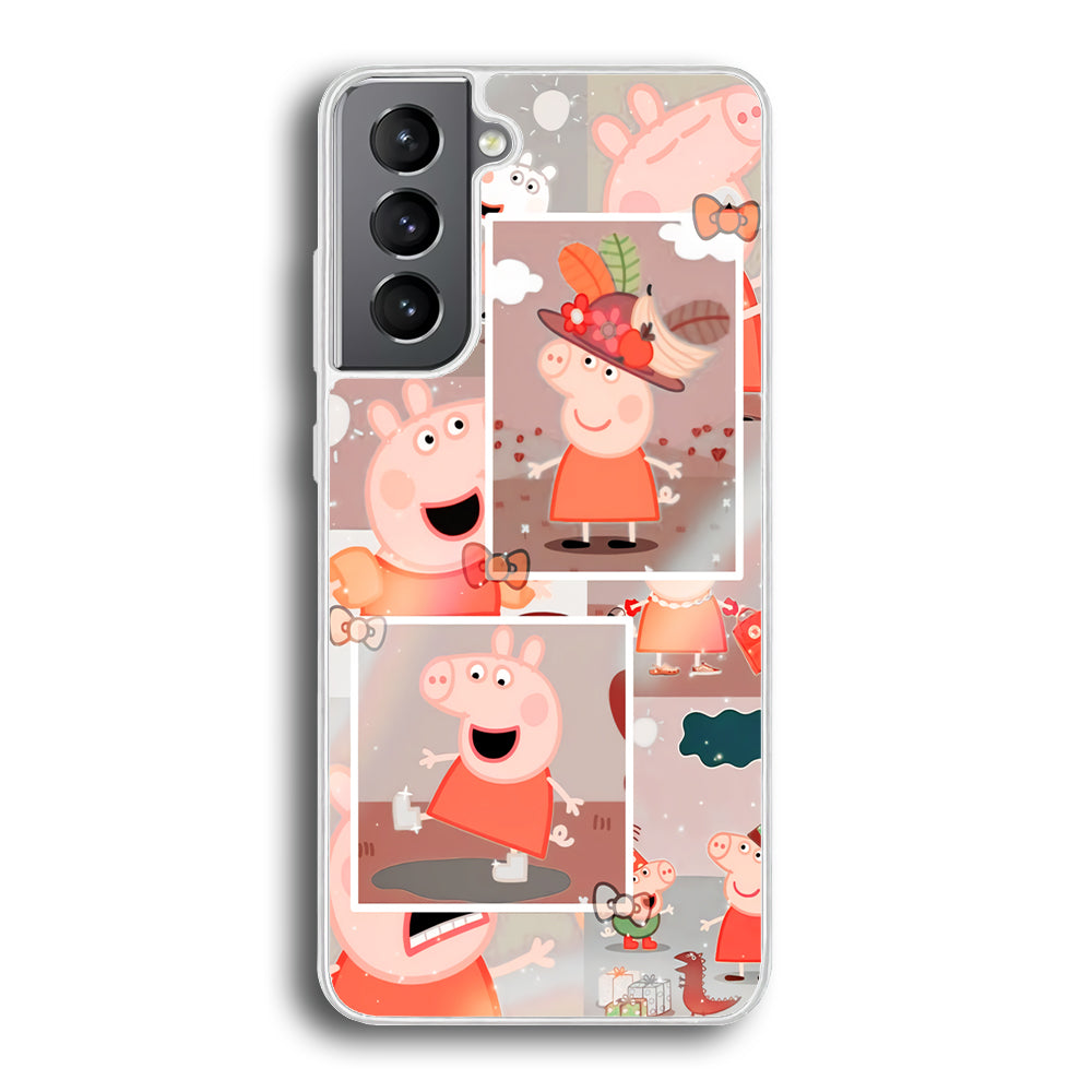 Peppa Pig Aesthetic In Frame Samsung Galaxy S21 Plus Case