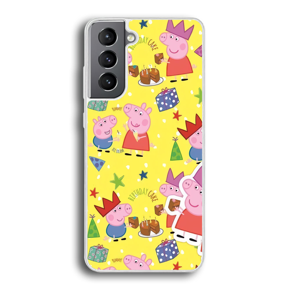 Peppa Pig Birthday Momment Samsung Galaxy S21 Case