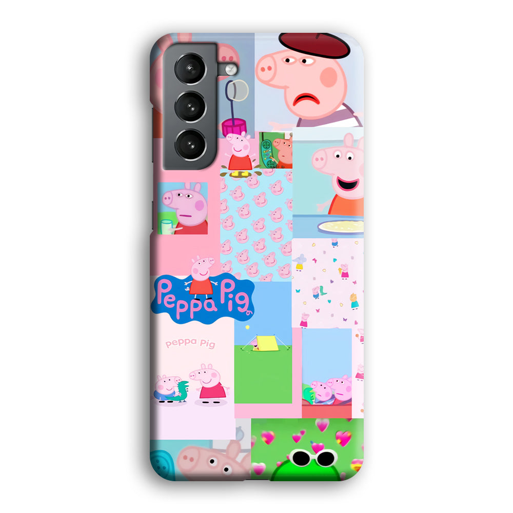 Peppa Pig George Collage Samsung Galaxy S21 Plus Case