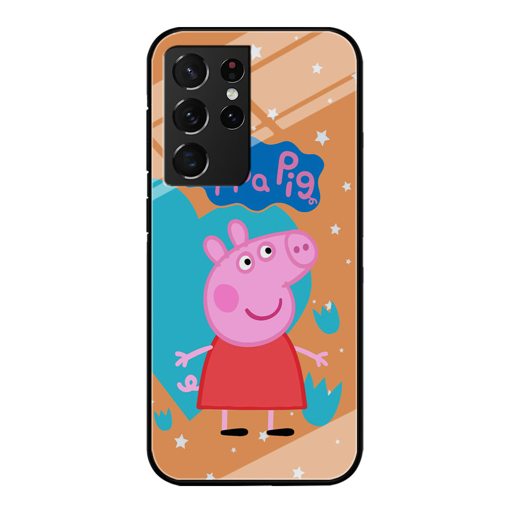 Peppa Pig Girl Convidence Samsung Galaxy S21 Ultra Case