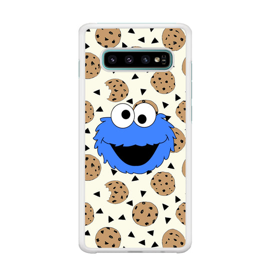 Sesame Street Choco Chip Mr Cookies Samsung Galaxy S10 Plus Case