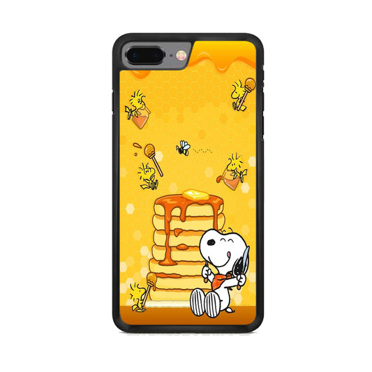 Snoopy Like Eat Pancake Hooney iPhone 7 Plus Case
