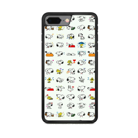 Snoopy White Emoji iPhone 7 Plus Case