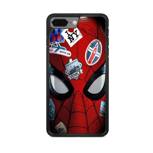 Spiderman Head Full Stickers iPhone 8 Plus Case