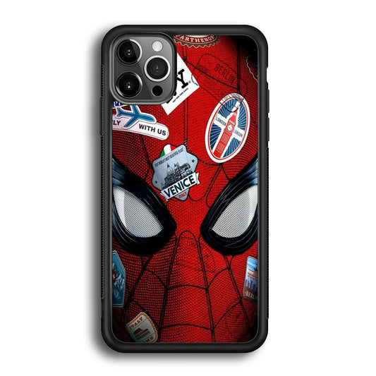 Spiderman Head Full Stickers iPhone 12 Pro Max Case