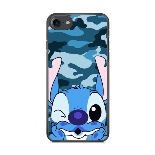 Stitch Blue in Camouflage iPhone 7 Case